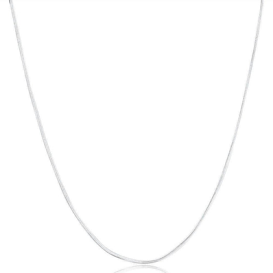 2mm sterling silver 925 flat snake chain necklace 20 inch polished diamond cut hypoallergenic