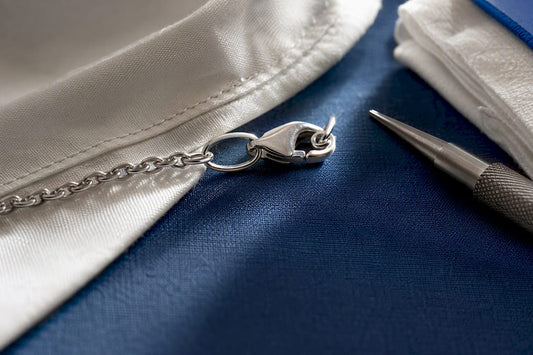 Anonymous necklace clasp touching sensitive skin