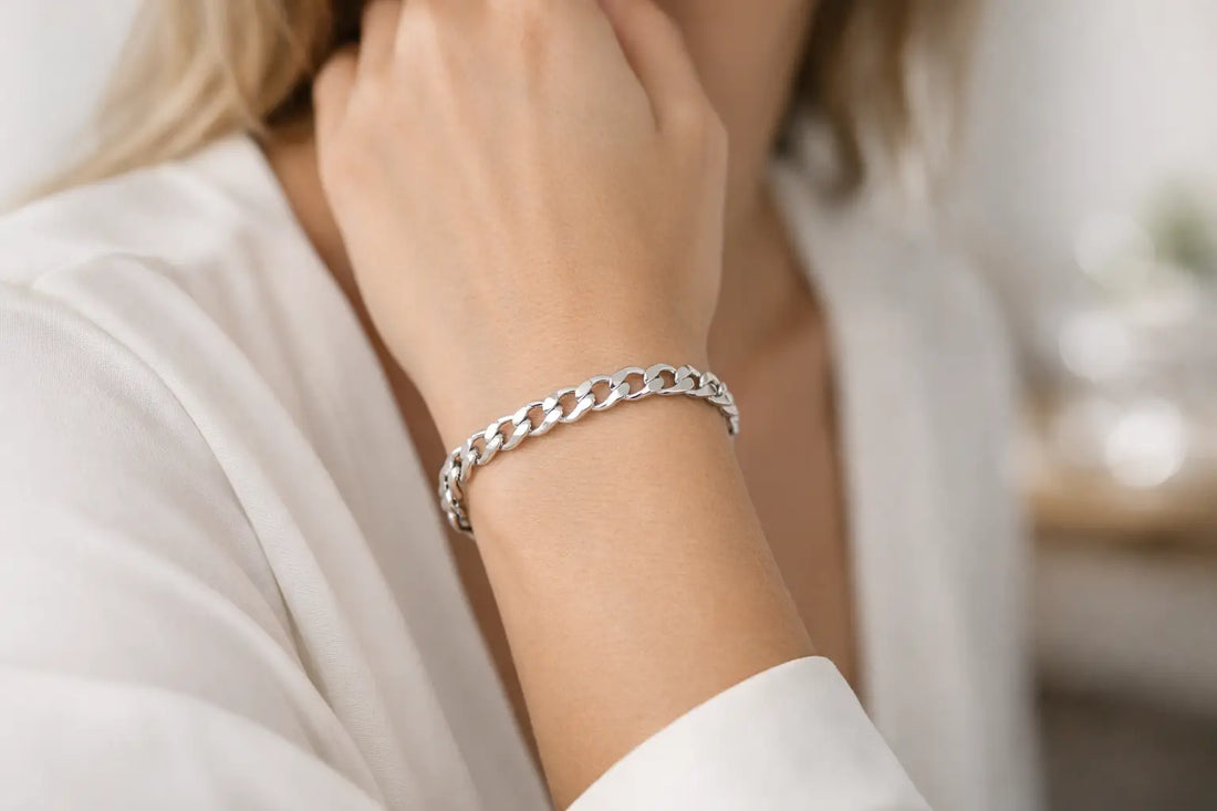 Sterling Silver Chain Bracelet for Women