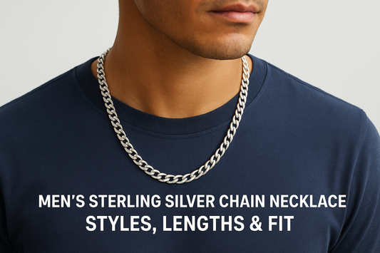 Mens Sterling Silver Chain Necklace: Styles, Lengths & Fit