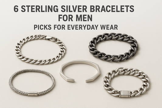 6 Sterling Silver Bracelet for Men Picks for Everyday Wear