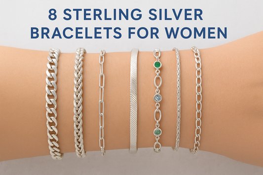 8 Sterling Silver Bracelet For Women: Chain Picks (925) Now