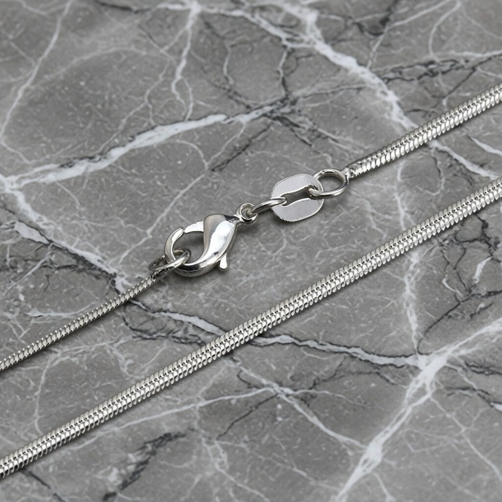 2mm Sterling Silver 925 Herringbone Chain Necklace – Womens & Girls | Polished Diamond Cut Multiple Lengths